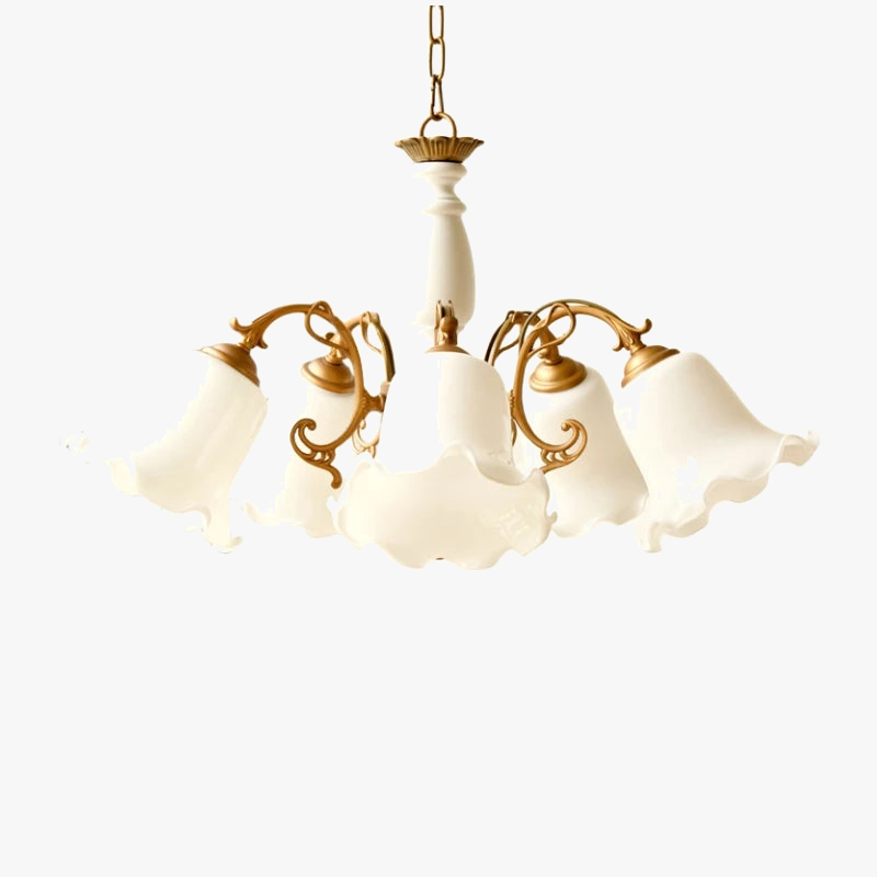 lustre vintage en verre dépoli style nordique éclairage suspendu