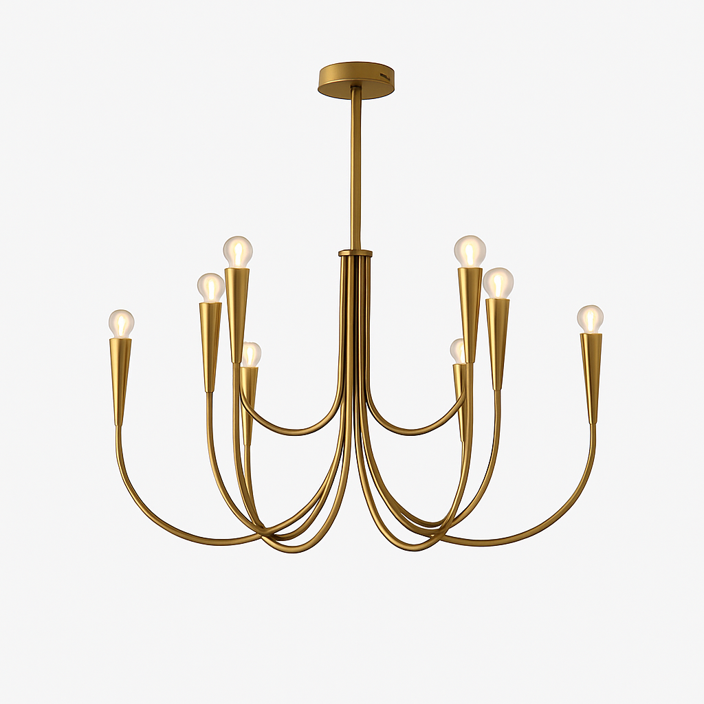lustre vintage français doré noir design pour éclairage intérieur
