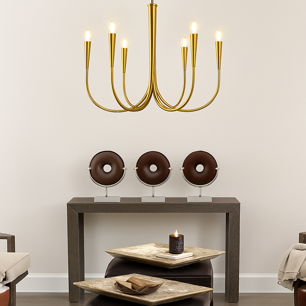 lustre vintage français doré noir design pour éclairage intérieur