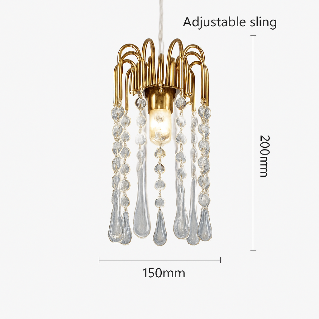 lustre vintage led en verre ambré pour hôtel et villa