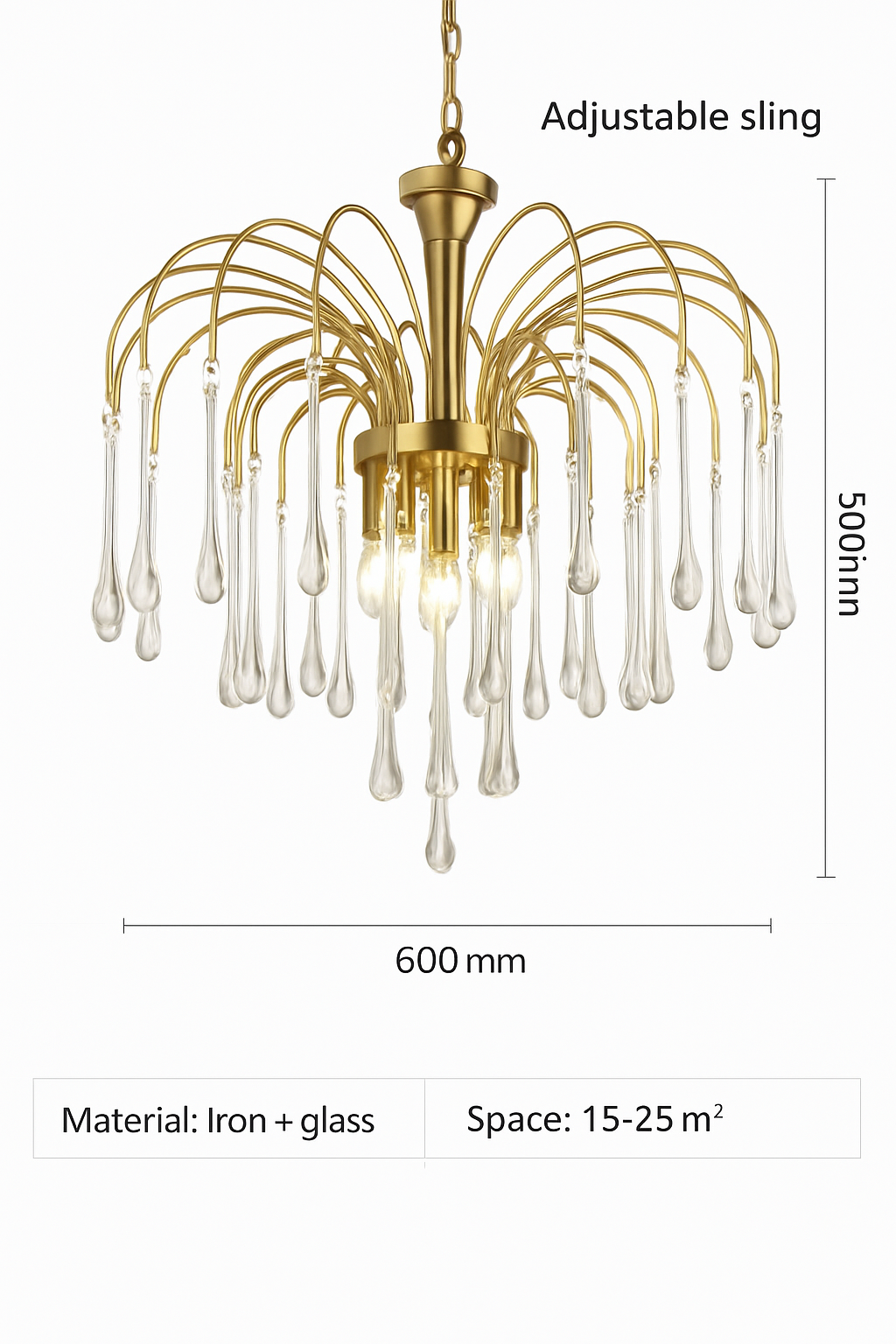 lustre vintage led en verre ambré pour hôtel et villa