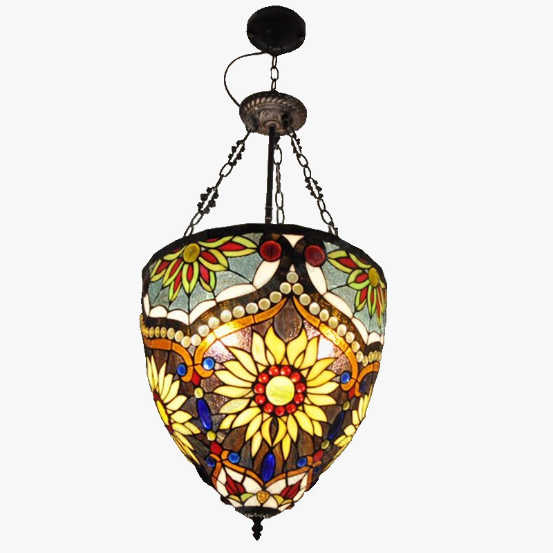 lustre vintage nord-américain créatif en verre design rétro