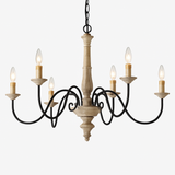 lustre vintage style français en bois massif style nordique