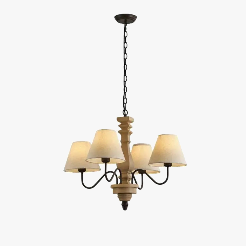 lustre vintage suspendu pour bar café cuisine en bois avec éclairage led
