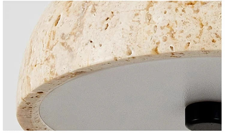 lustre wabi-sabi en pierre rétro nordique pour ambiance zen