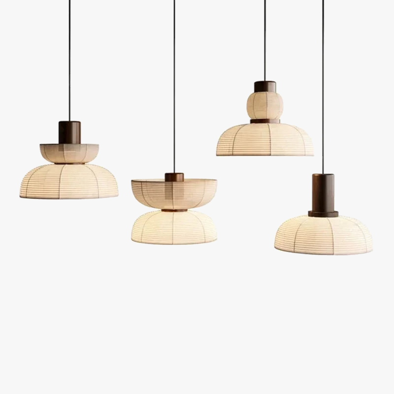 lustre wabi sabi minimaliste led pour restaurant bar
