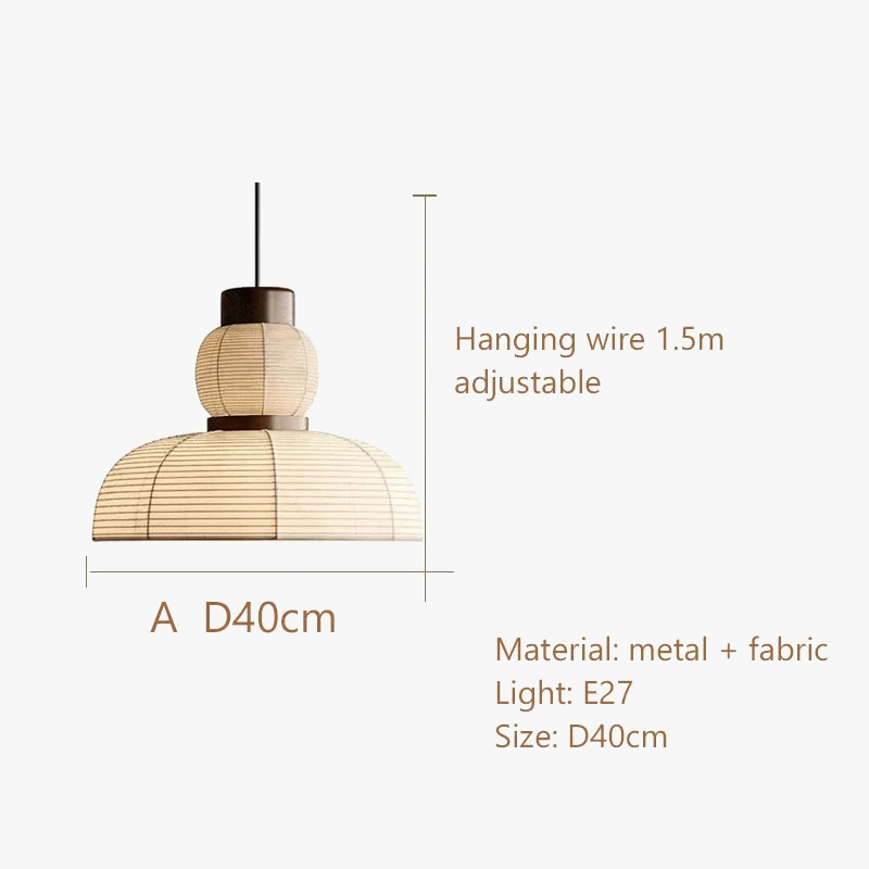 lustre wabi sabi minimaliste led pour restaurant bar