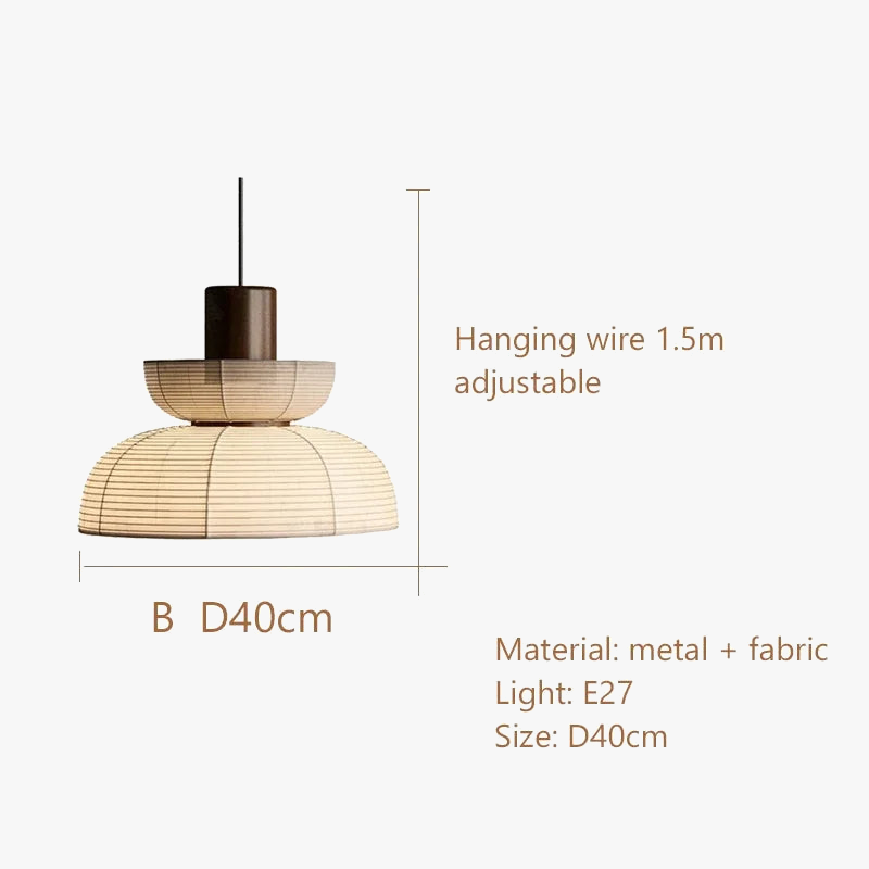 lustre wabi sabi minimaliste led pour restaurant bar