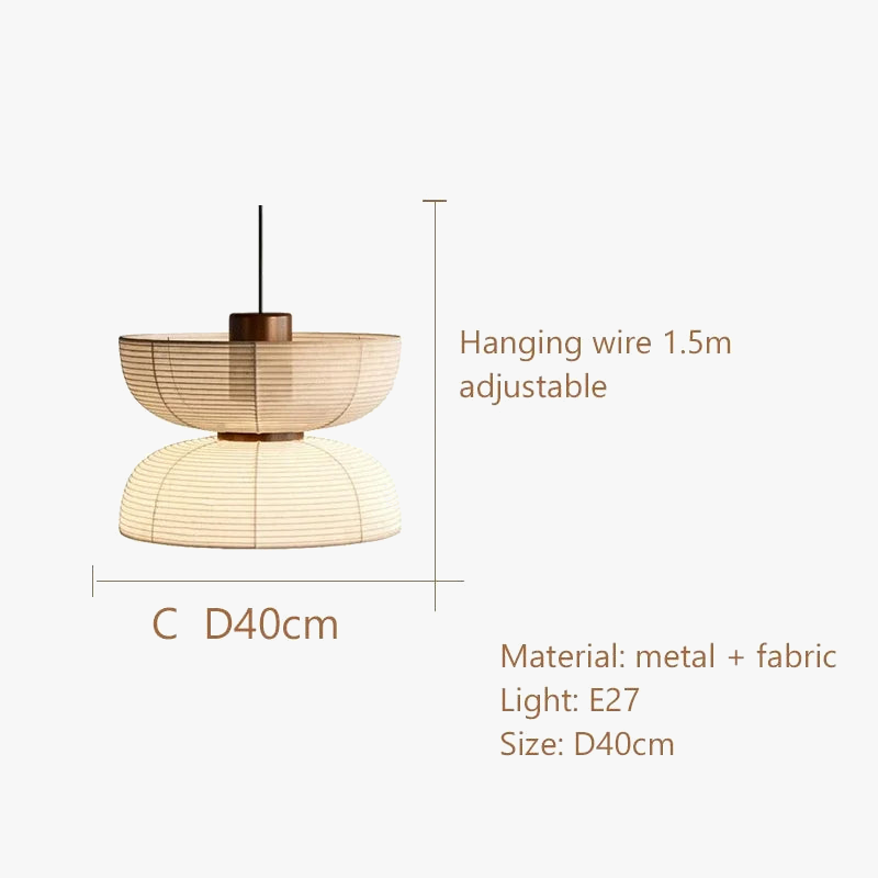 lustre wabi sabi minimaliste led pour restaurant bar