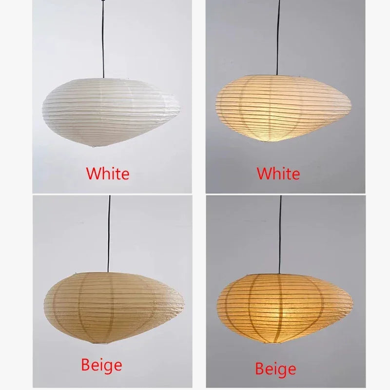 lustre wabi sabi style japonais isamu noguchi led décoratif