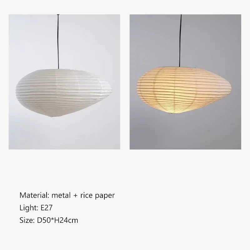 lustre wabi sabi style japonais isamu noguchi led décoratif