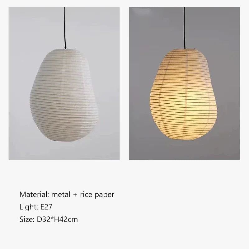 lustre wabi sabi style japonais isamu noguchi led décoratif