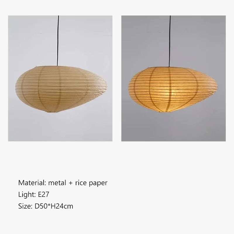 lustre wabi sabi style japonais isamu noguchi led décoratif