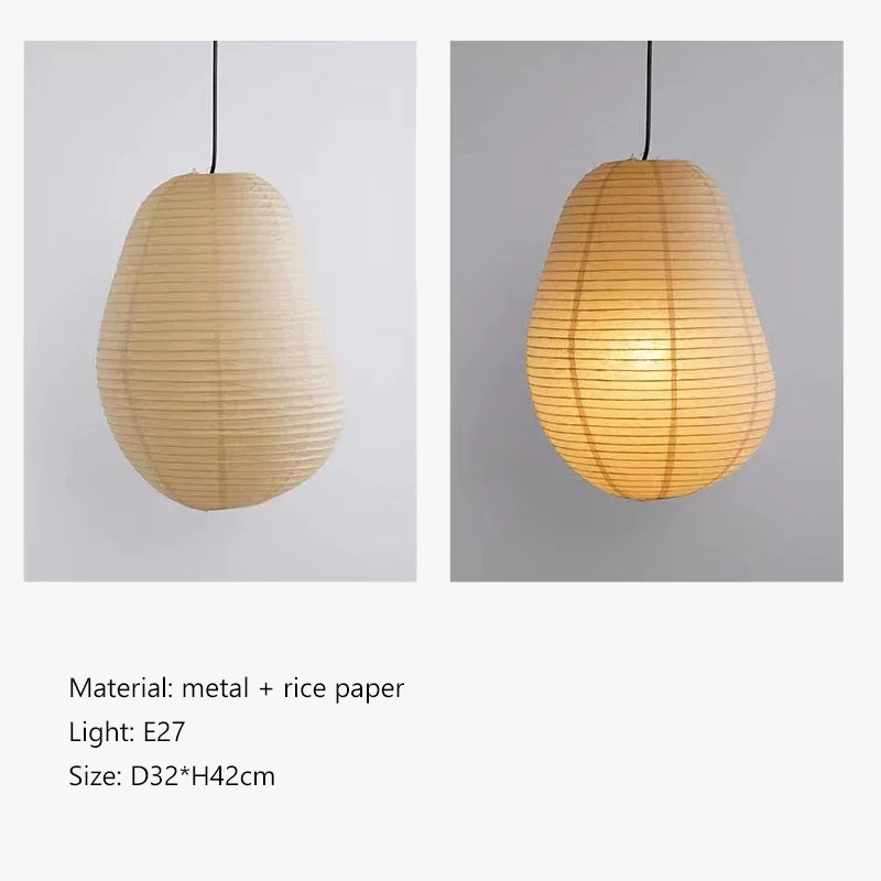 lustre wabi sabi style japonais isamu noguchi led décoratif