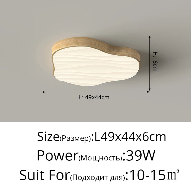 lustres en grain de bois modernes et simples pour éclairage domestique