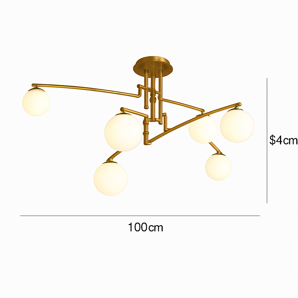 lustres en verre pour barre de suspension cuisine
