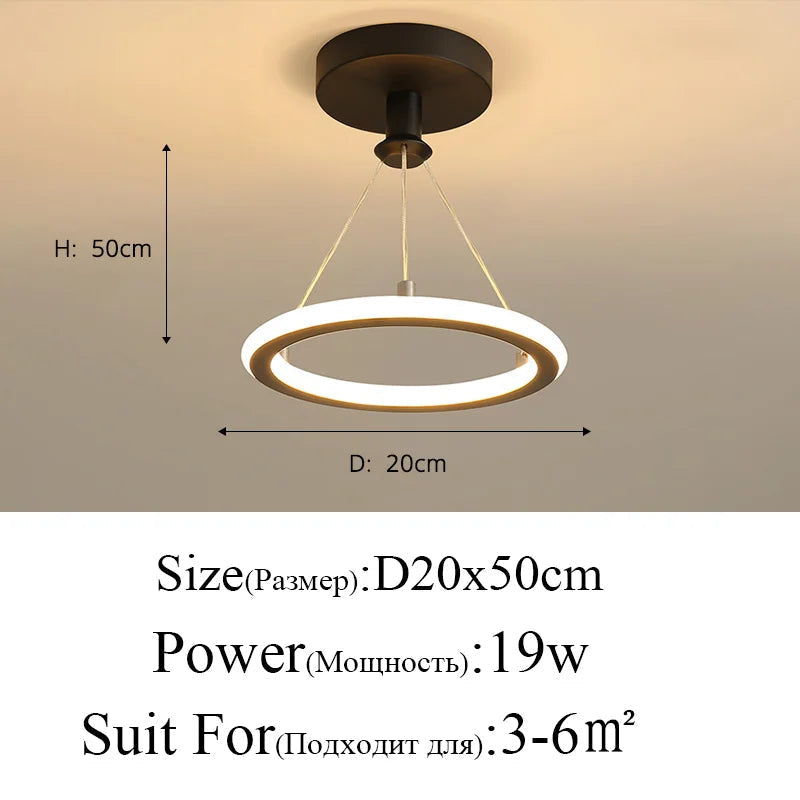 lustres led modernes pour décoration de maison luminaire