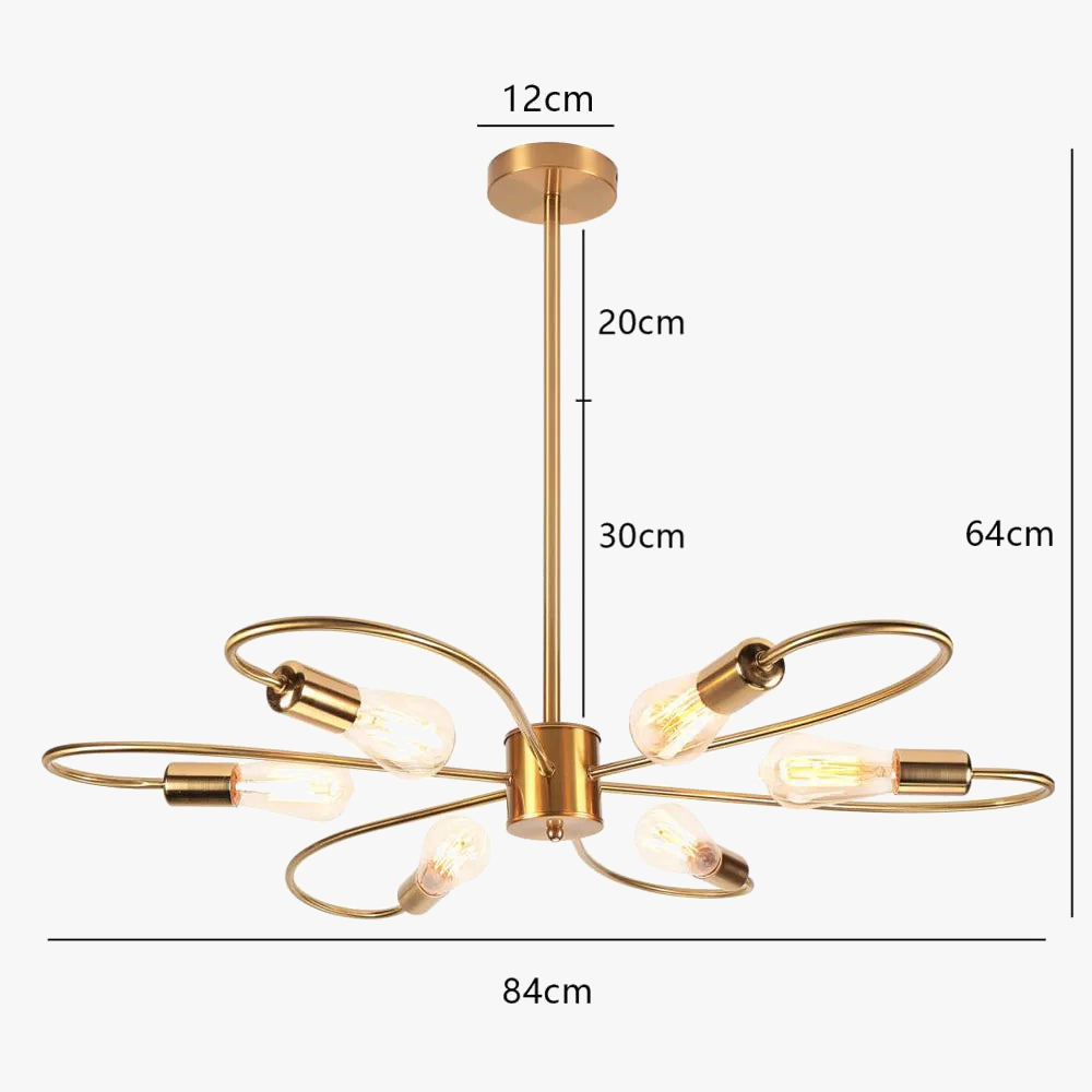 lustres modernes à led pour décoration intérieure élégante