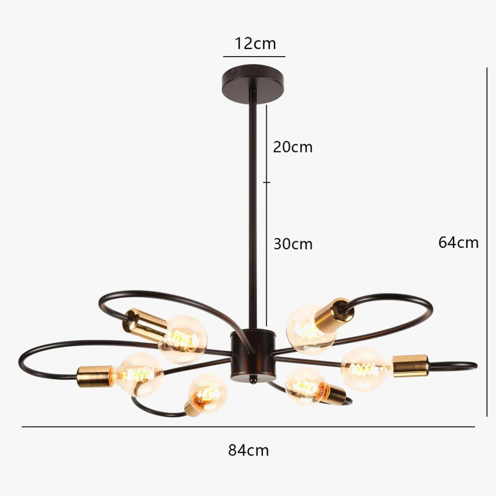lustres modernes à led pour décoration intérieure élégante