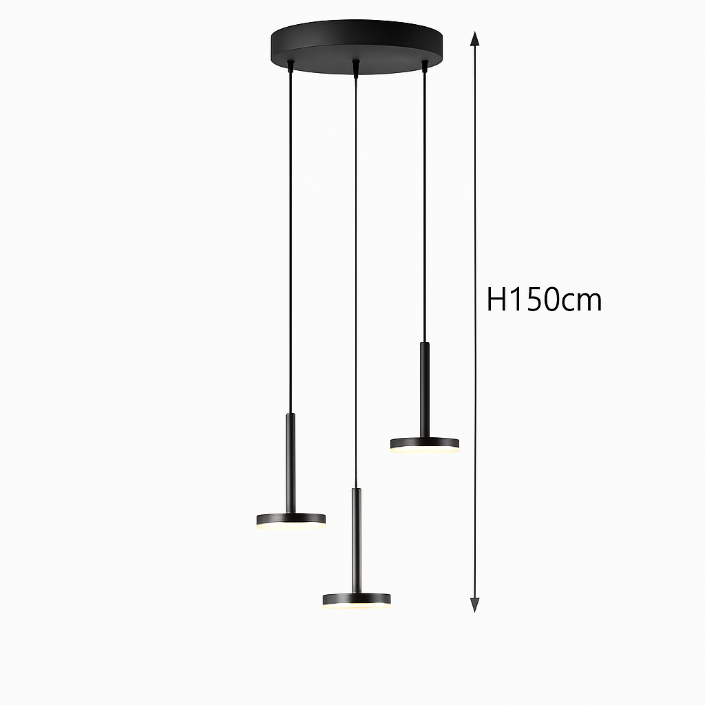 lustres modernes led pour escalier de luxe et cafés