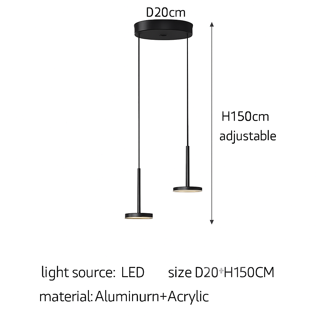 lustres modernes led pour escalier de luxe et cafés
