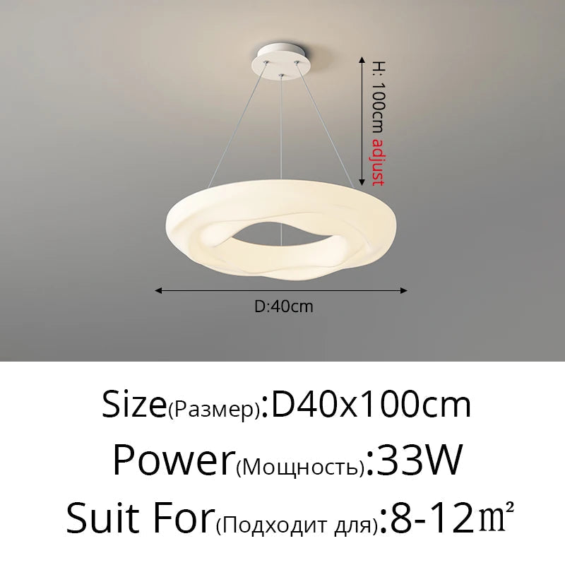 lustres style crème à spectre complet lampes créatives protection des yeux