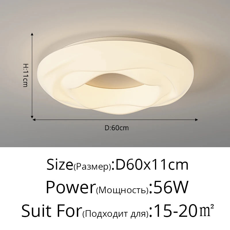 lustres style crème à spectre complet lampes créatives protection des yeux