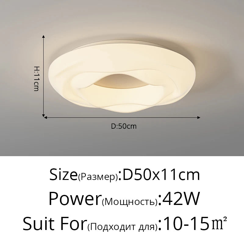 lustres style crème à spectre complet lampes créatives protection des yeux