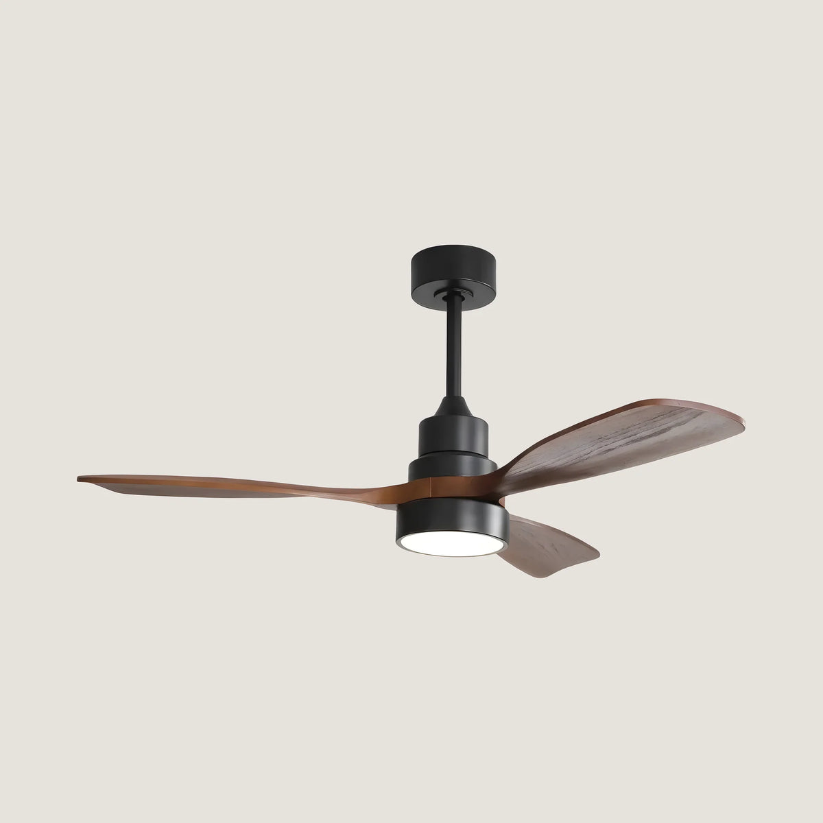Ventilateur de plafond en noyer et bois LED 122 cm — Arcade