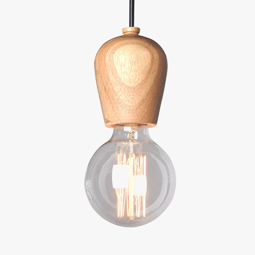 suspension Mengjay Vintage industriel rustique en bois