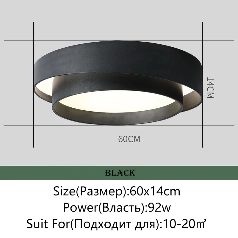 menvix moderne led à intensité variable rond carré luminaires intérieur