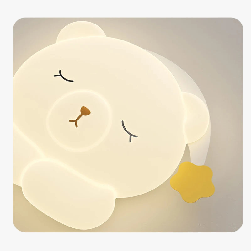 Mignon bonnet de nuit ours lampe chambre d'enfants plafonniers romantique chaud chambre de bébé garçon fille chambre plafonniers dessin animé chambre décor