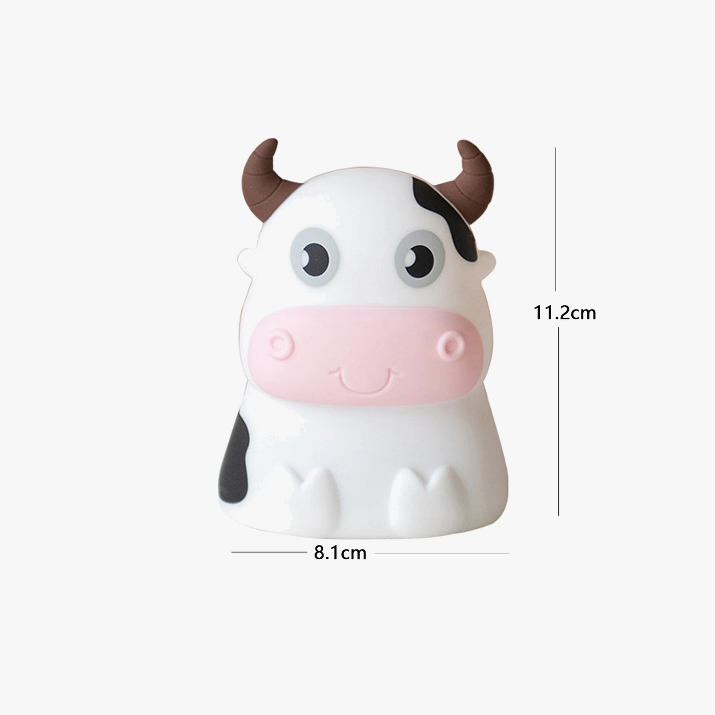 Lampe Mignon Vache Veilleuse À Distance Veilleuse 7 Couleurs En Silicone Souple Animal LED Pépinière Lampe De Nuit Chambre Décor Pour Bébé Infantile Enfant En Bas Âge