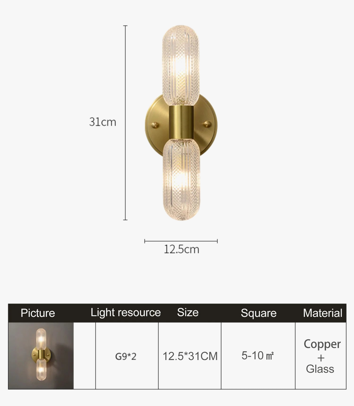 mini lampe de lecture led 300 lumens rotation 360° rétractable