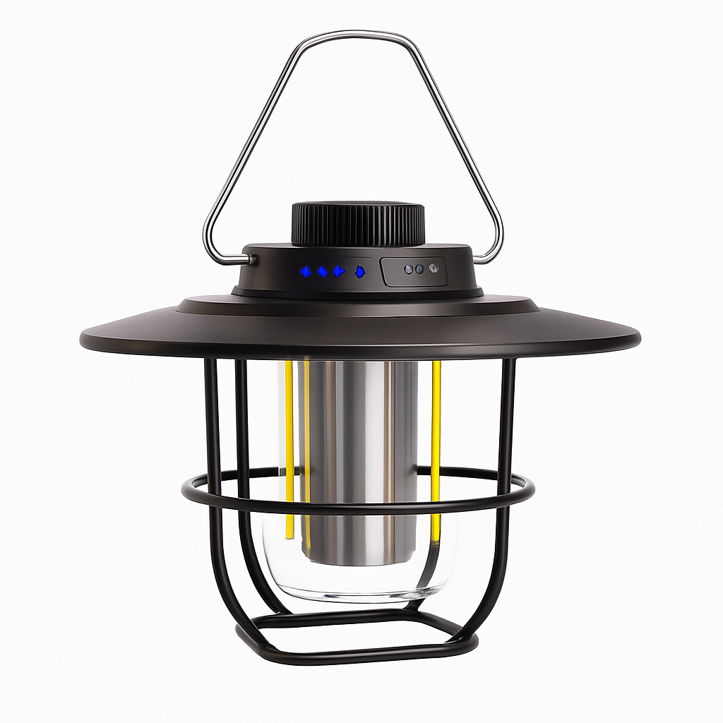 mini lanternes suspendues métal vintage lampe camping rechargeable étanche