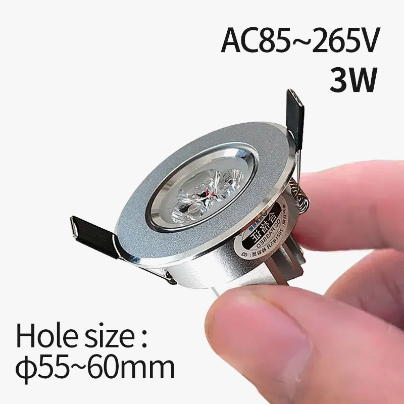 mini spot encastré led intérieur avec ensemble de pilotes