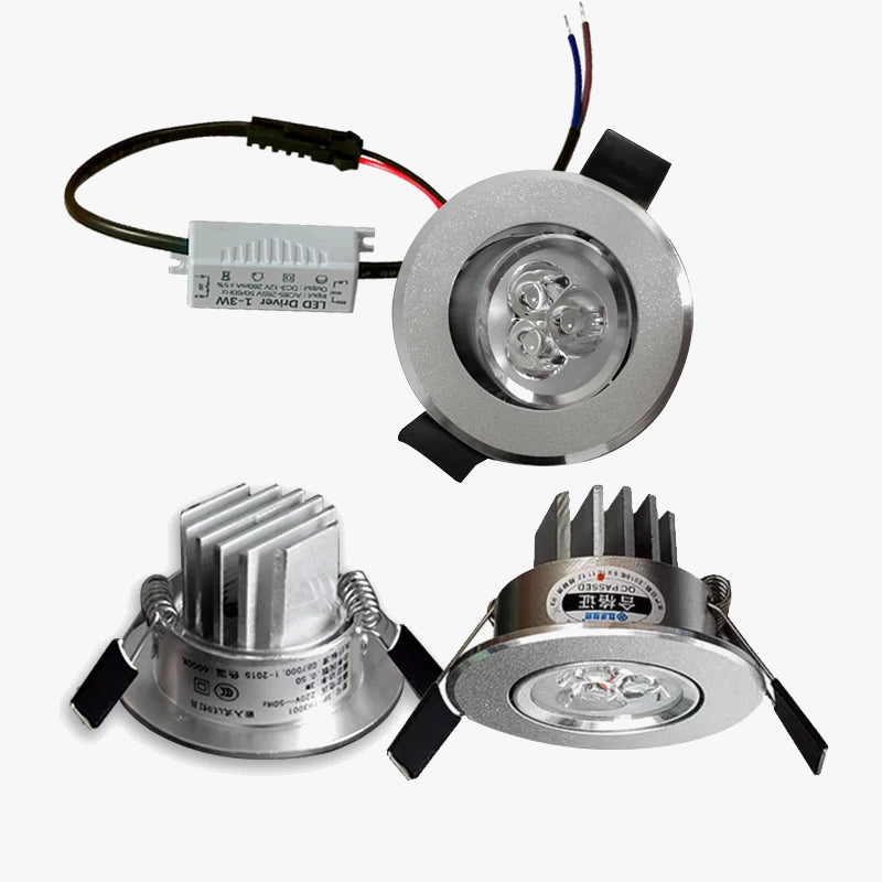 mini spot encastré led intérieur avec ensemble de pilotes