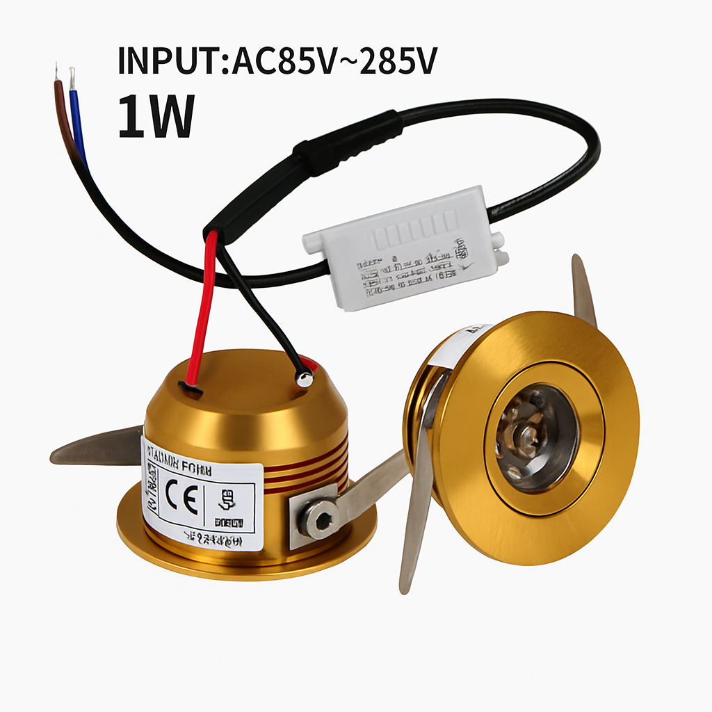 mini spot encastré led pour intérieur avec pilote inclus