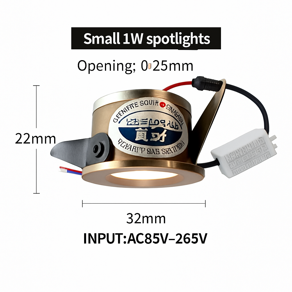 mini spot encastré led pour intérieur avec pilote intégré