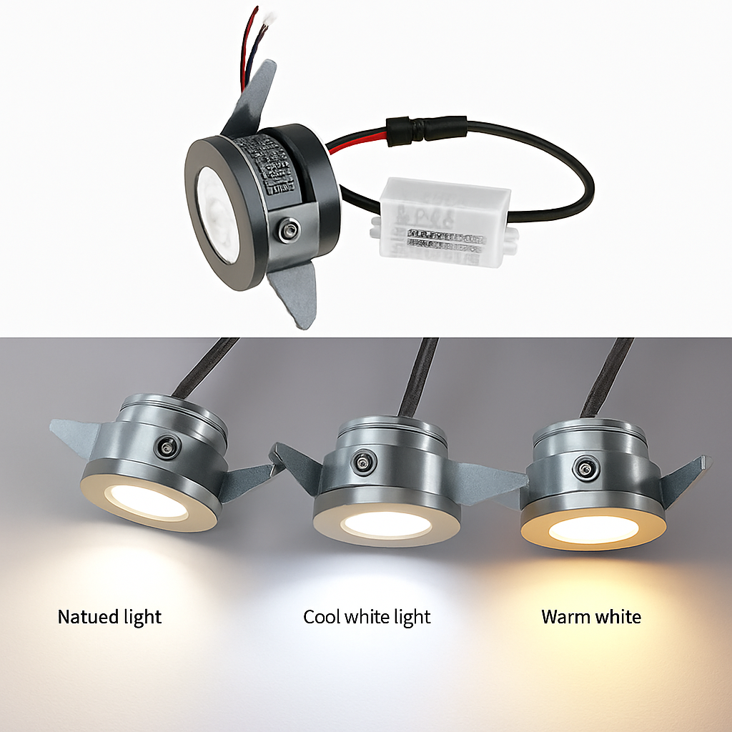 mini spot encastré led pour intérieur avec pilote intégré