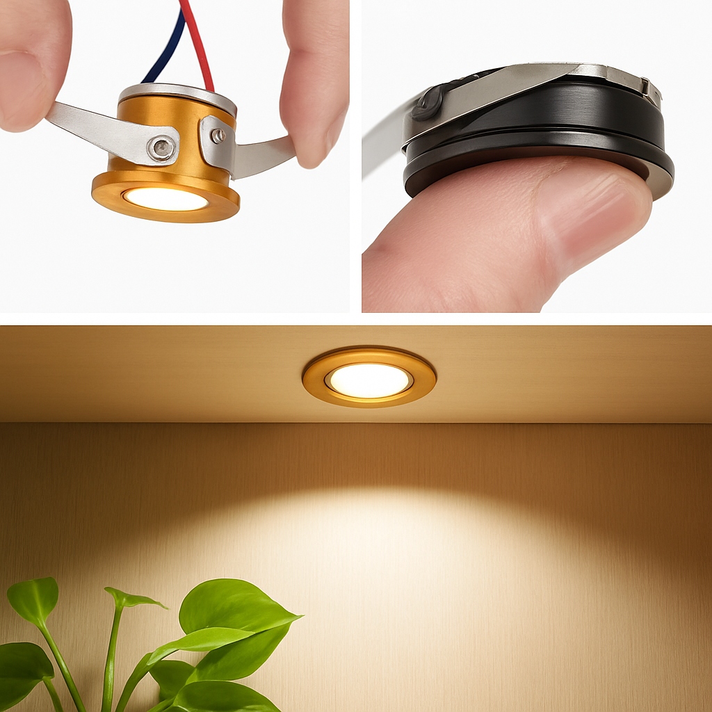 mini spot encastré led pour intérieur avec pilote intégré