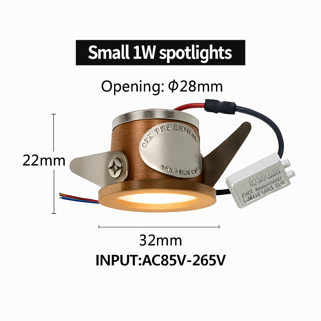 mini spot encastré led pour intérieur avec pilote intégré