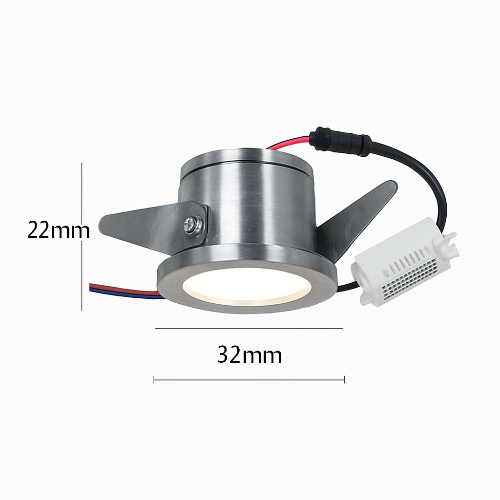mini spot encastré led pour intérieur avec pilote intégré