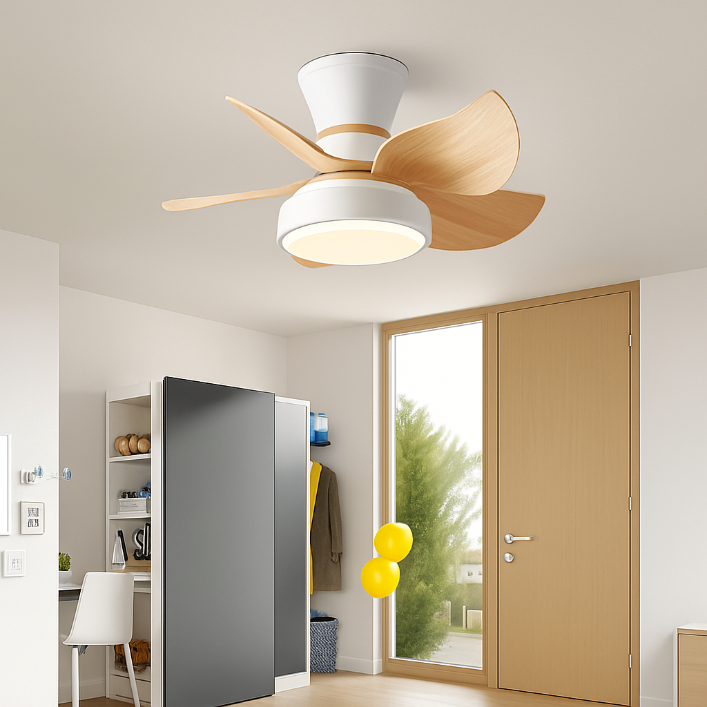 mini ventilateur de plafond avec lumière et télécommande