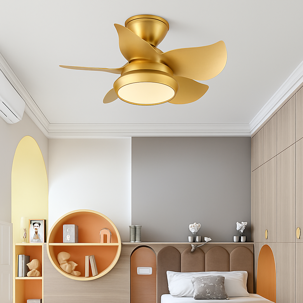 mini ventilateur de plafond avec lumière et télécommande