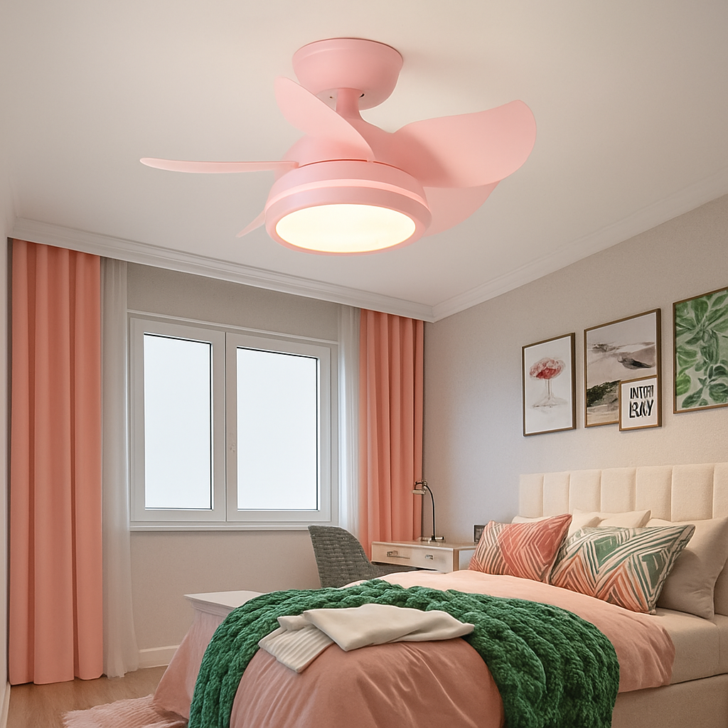 mini ventilateur de plafond avec lumière et télécommande