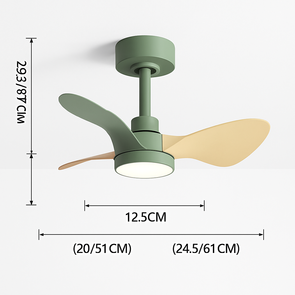 mini ventilateur de plafond moderne avec lumières pour enfants