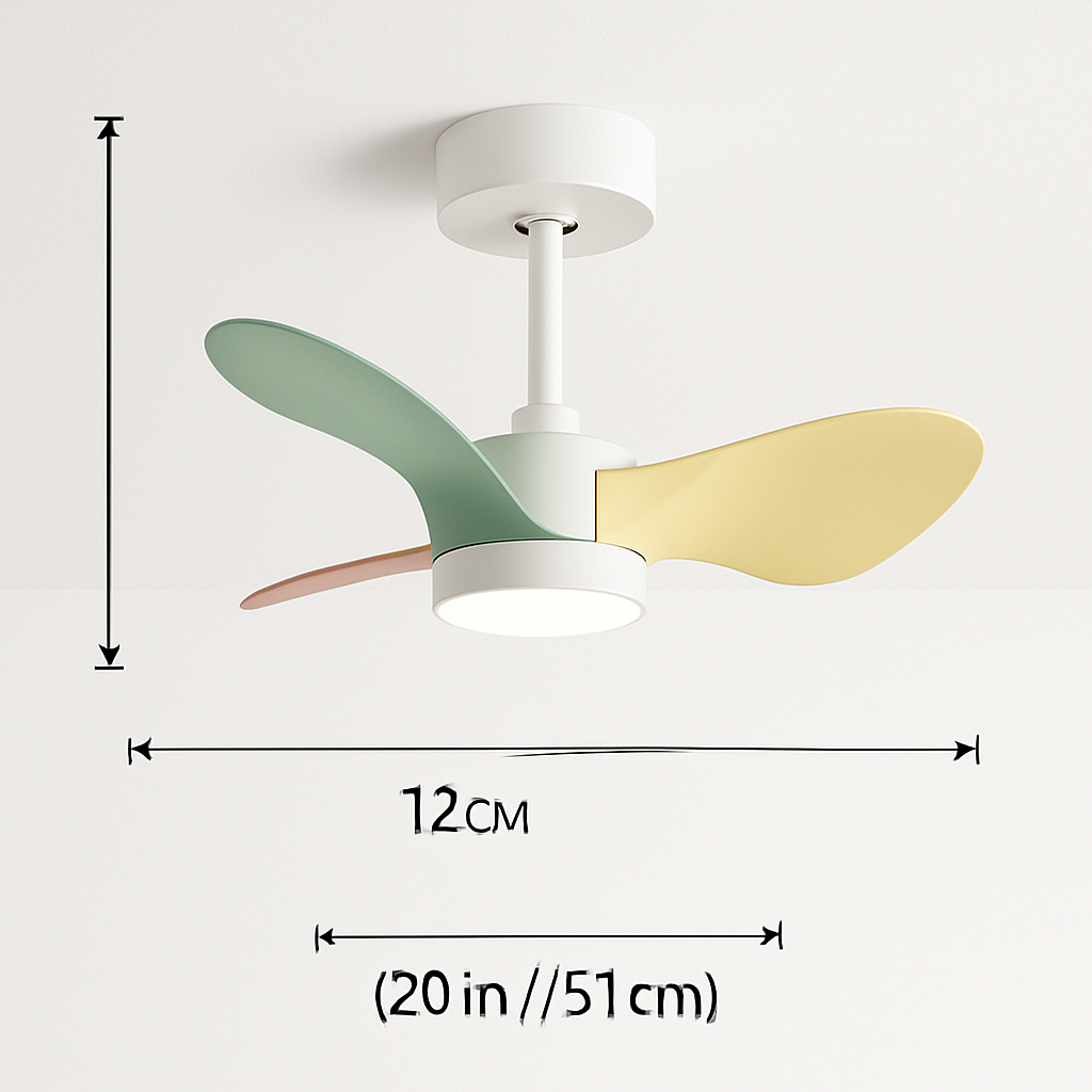 mini ventilateur de plafond moderne avec lumières pour enfants