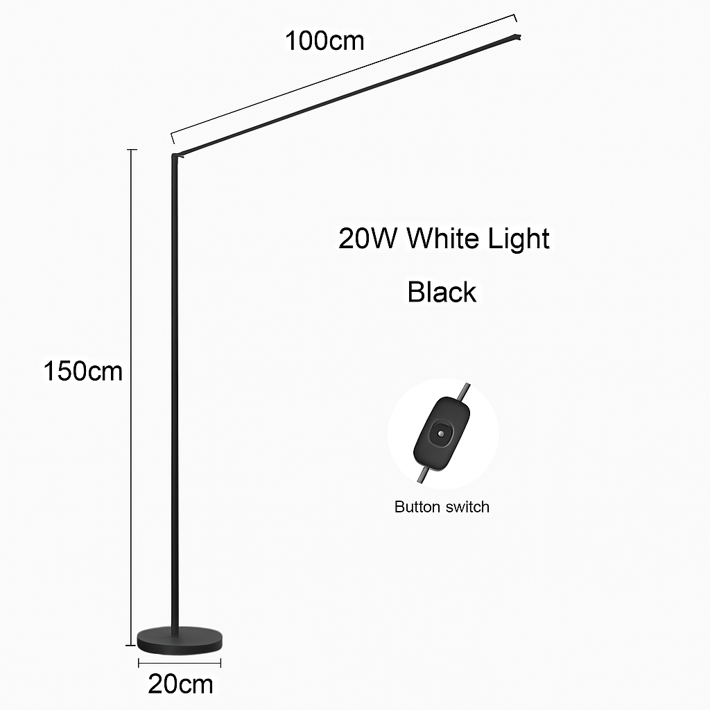 Minimalisme lampadaire LED Super lumineux lampe de lecture salon chambre chevet lampe verticale sol Piano luminaire