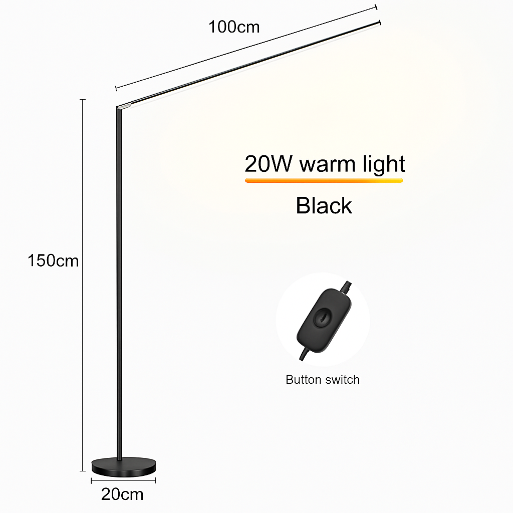 Minimalisme lampadaire LED Super lumineux lampe de lecture salon chambre chevet lampe verticale sol Piano luminaire